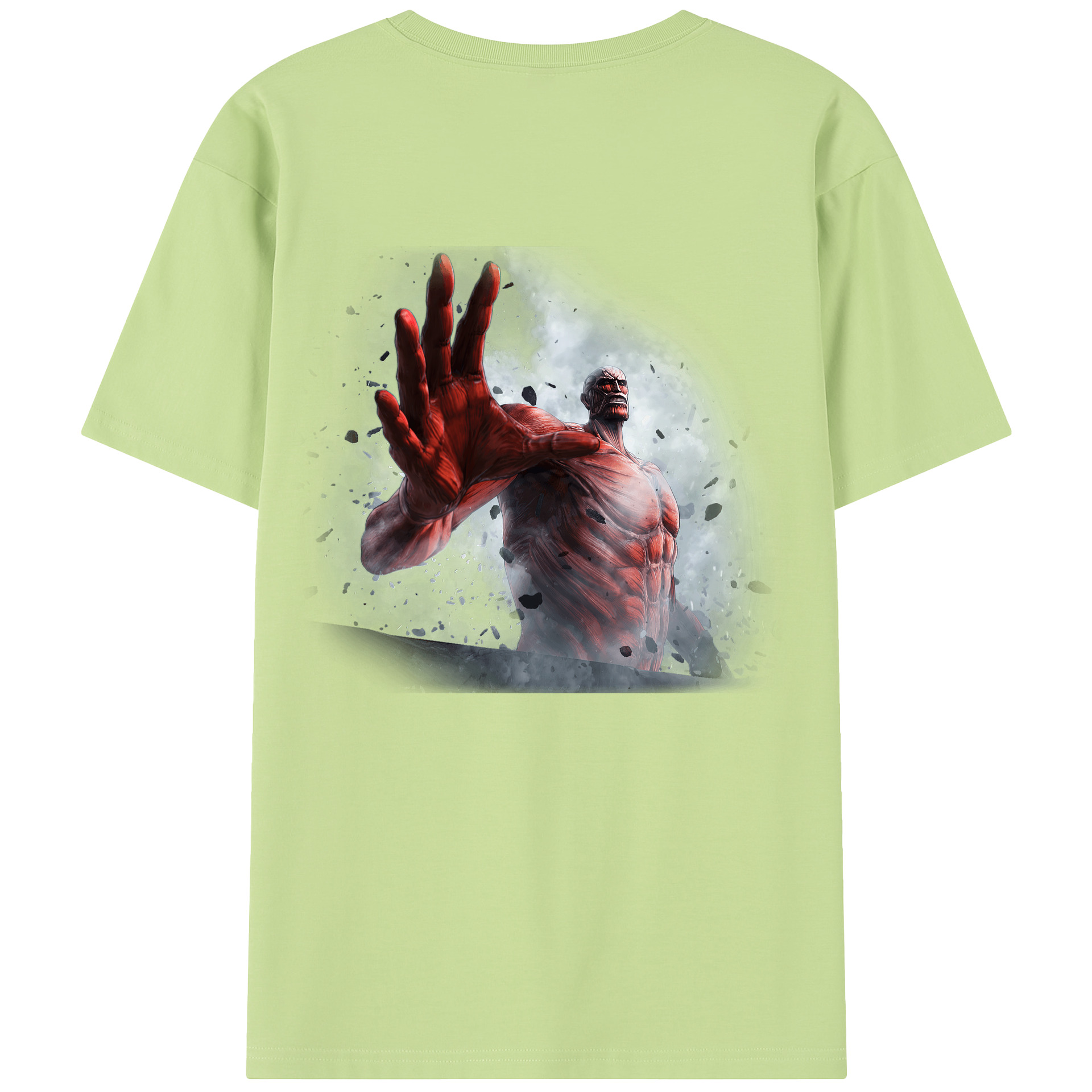 （画像用） 進撃の巨人 Attack on Titan 綿100％半袖Tシャツ（背面プリント）